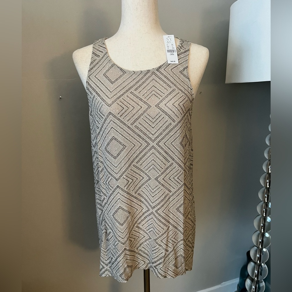 NY & Co. sleeveless tunic tank NWT